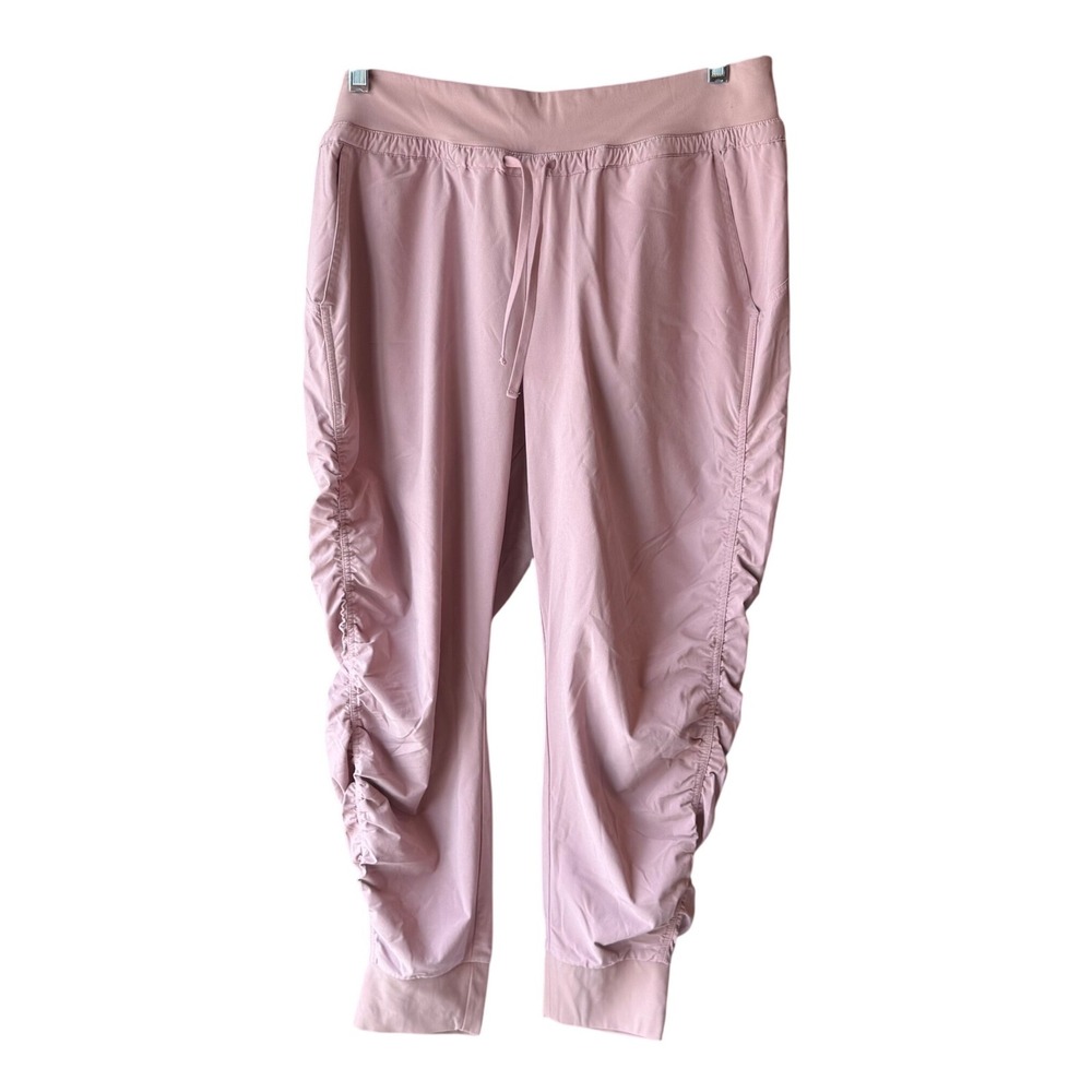 Athleta Ruched Jogger Pants Lavender 10P Activewear Athleisure